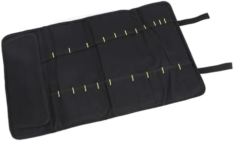 Eujgoov Canvas Chef Knife Case 20 Slots Multifunctional Travel Bag