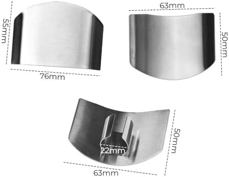 Stainless Steel Finger Guard 2 Pcs Adjustable Kitchen Protector