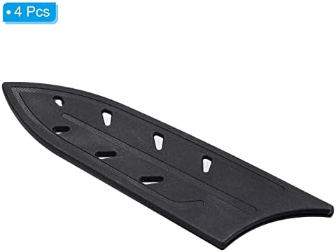PATIKIL Plastic Knife Sleeve Cover for 6 Ceramic Knife 4 Pack Black