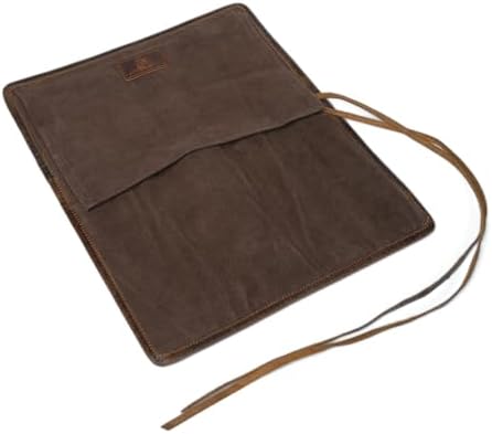 Genuine Buffalo Leather Travel Knife Case for Men Women Artist Chef Gift