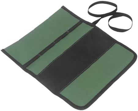Miskall Chefs Knife Roll 4-Pocket Canvas Knives Bag Durable Functional