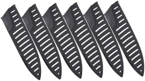 6-Piece Kitchen Knives Cover Protector Black