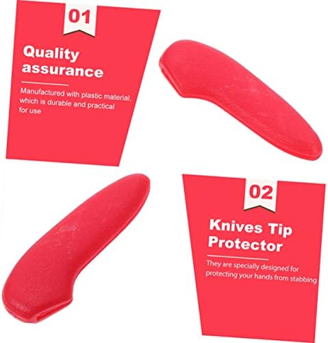 30-Piece Knives Tip Guard Case Durable Anti-Scratch Red