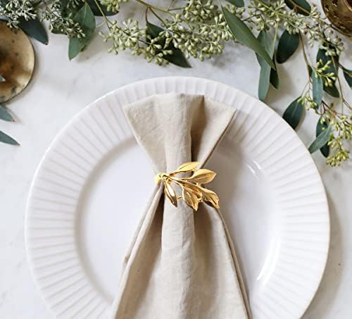 Gold Napkin Rings Set of 20