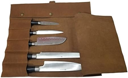 Professional Chef Knife Roll Bag with 5 Pockets