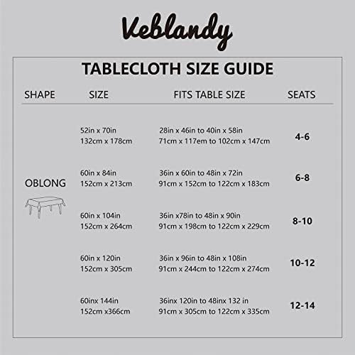 Veblandy Waterproof Washable Tablecloth