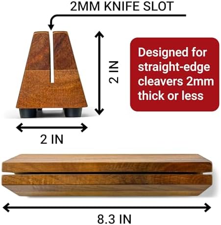 Cleaver Stand 83-inch Wooden Cleaver Storage Block