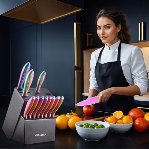 WELLSTAR 18-Slot Kitchen Knives Block