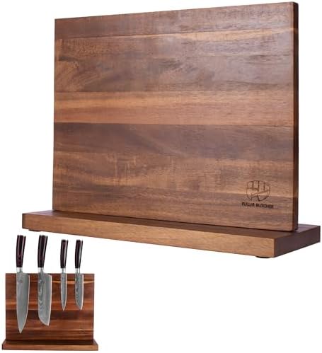 FULLHI Magnetic Knife Block Hanging Holder for Kitchen Outdoor Use