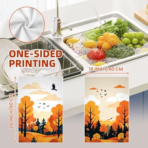 Oeuct Autumn Tea Towels Set