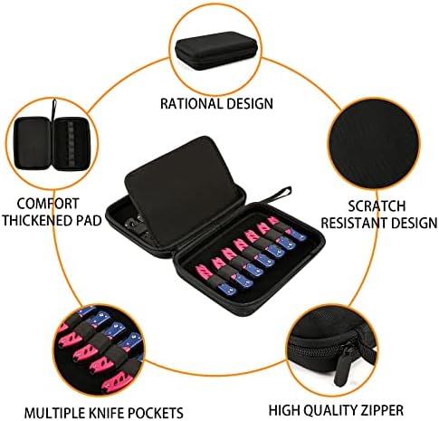 FOLDABLE KEEPER CASE FOR MOBILE KNIVES 14 SLIVES EVA MATERIALIZED
