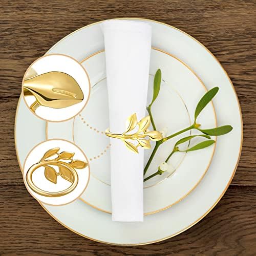 Gold Napkin Rings Set of 20
