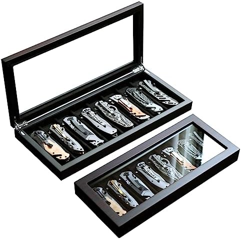 Knife Display Case for 8 Pocket Knives