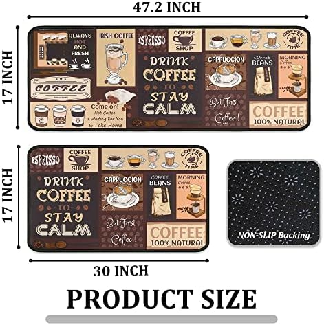 Stylish and Durable Coffee Kitchen Mats