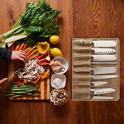 Chefs Must-Have 9-Pocket Knife Roll Bag