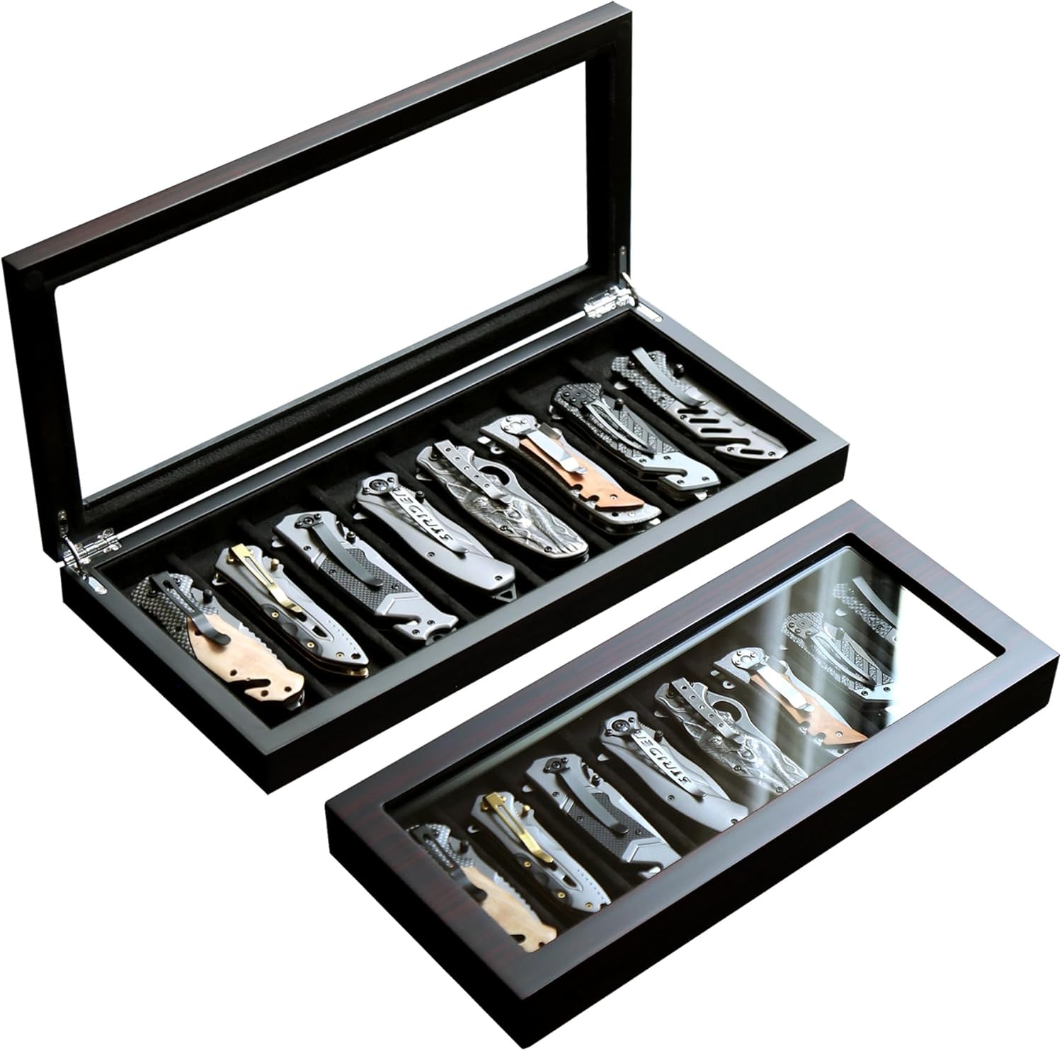 Knife Display Case for 8 Pocket Knives