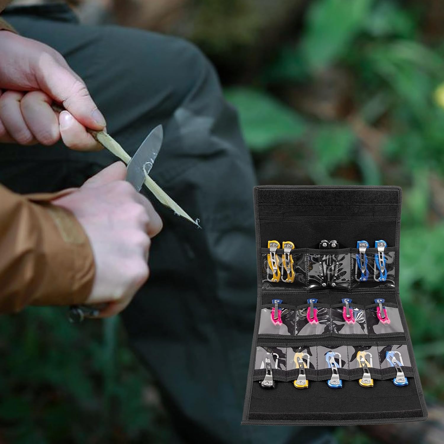 12 Slot Folding Knife Case