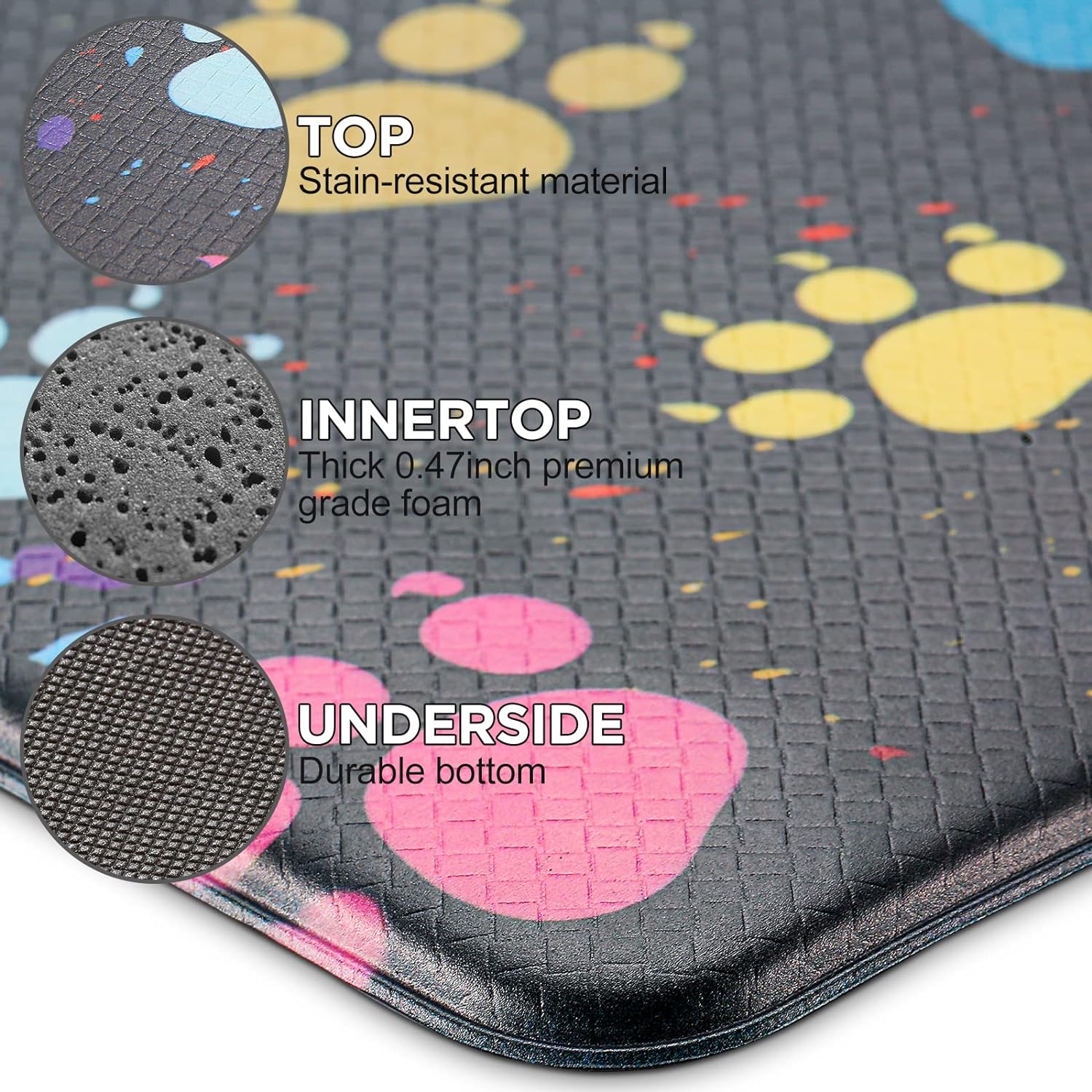 Two-Piece Kitchen Anti-Fatigue Mat Set