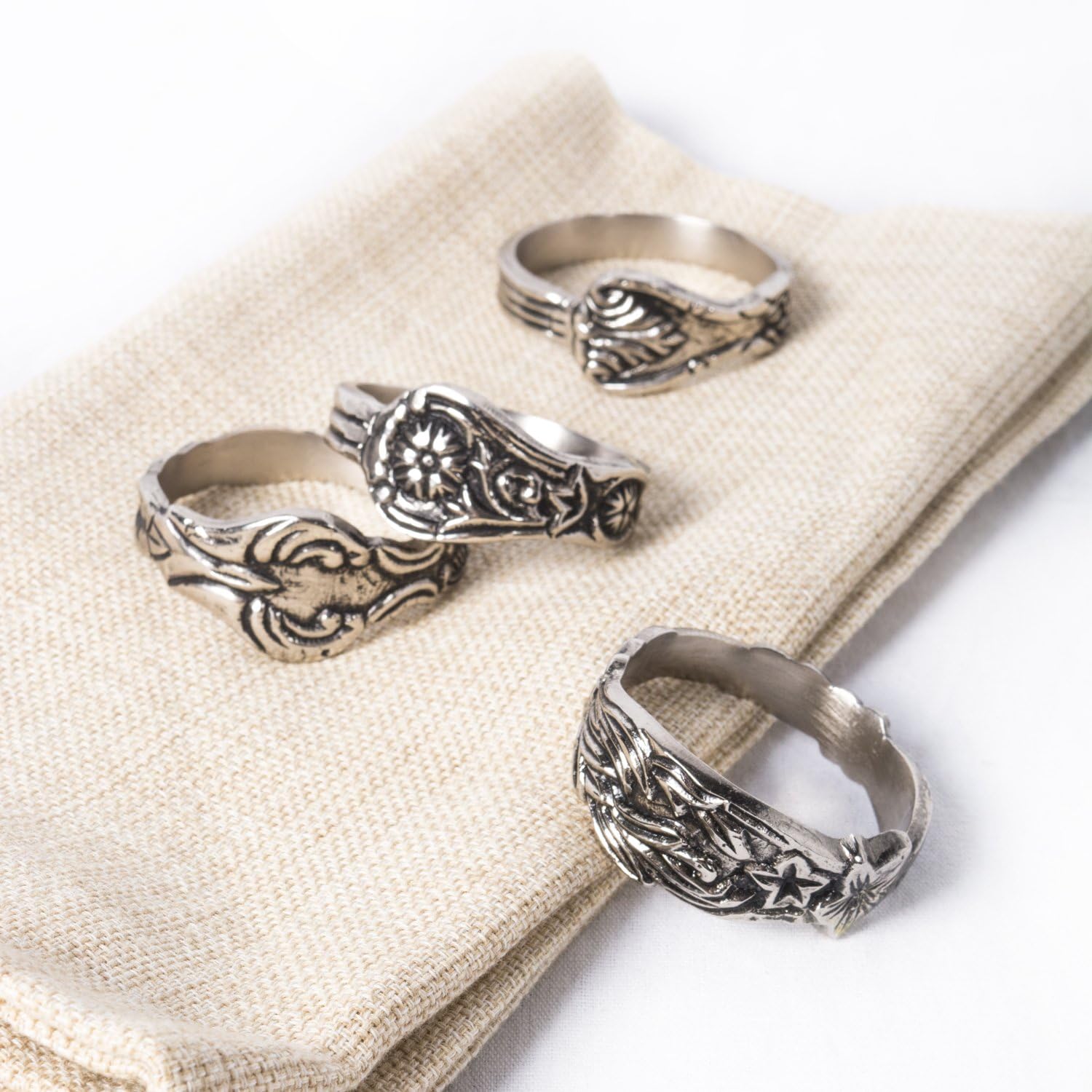 Fancy Handmade Brass Napkin Rings