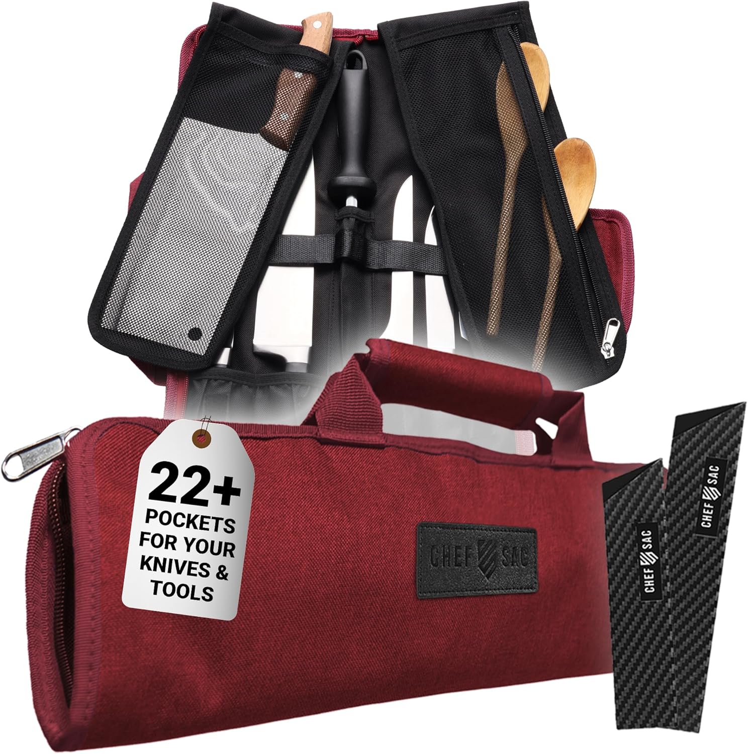 Chef Sac Professional Travel Knife Holder with 8 Pockets